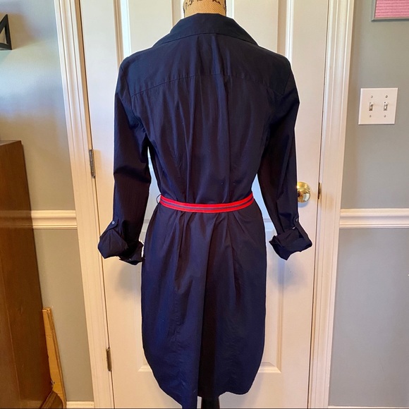 Tommy Hilfiger Navy Blue Belted Dress - Picture 3 of 4